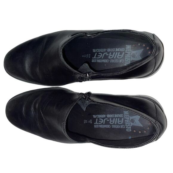 Mephisto Black Leather Ankle Boots      Size: US 11.5 - Picture 5 of 8